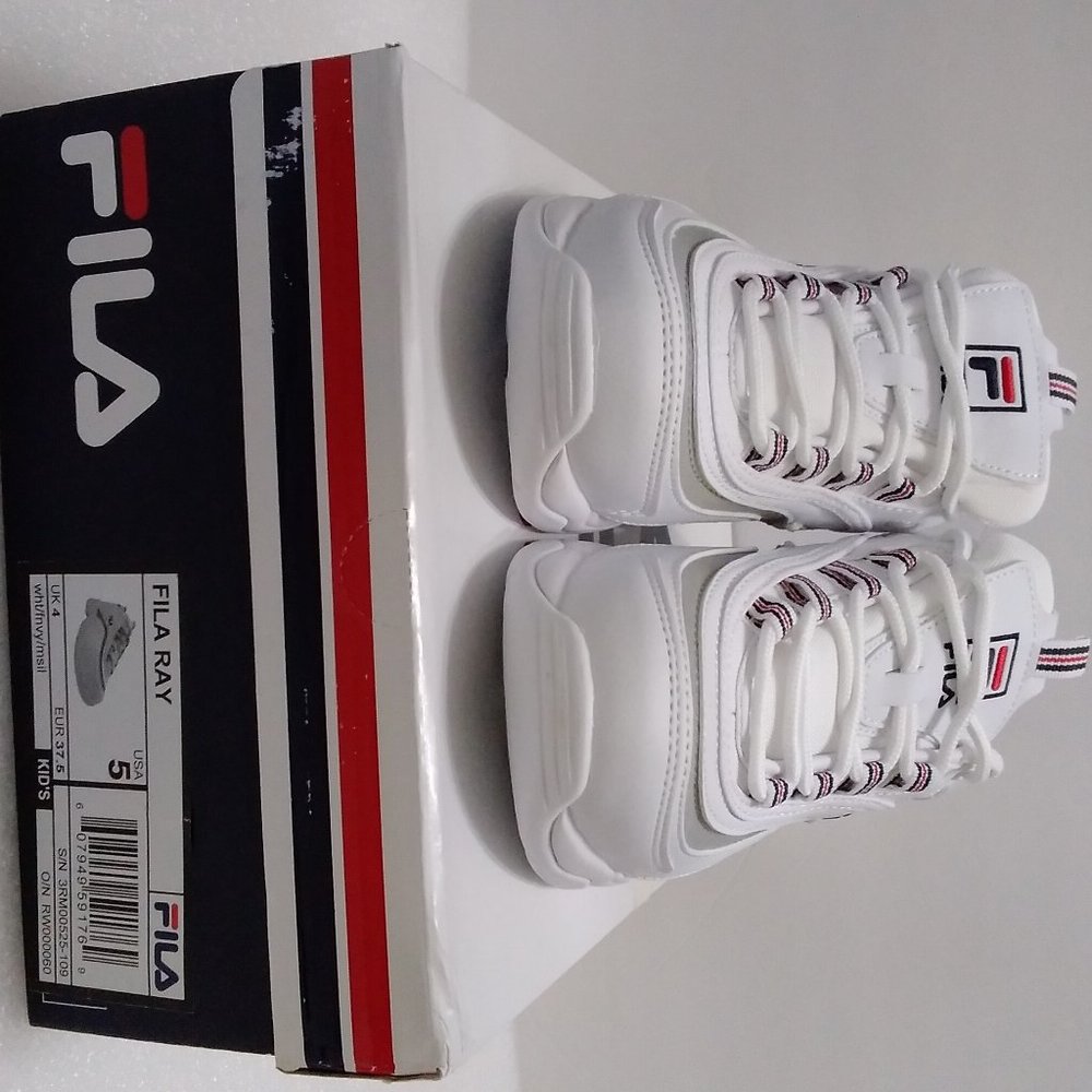 FILA RAY KID´S SHOES SIZE 5 - Picture 6 of 12